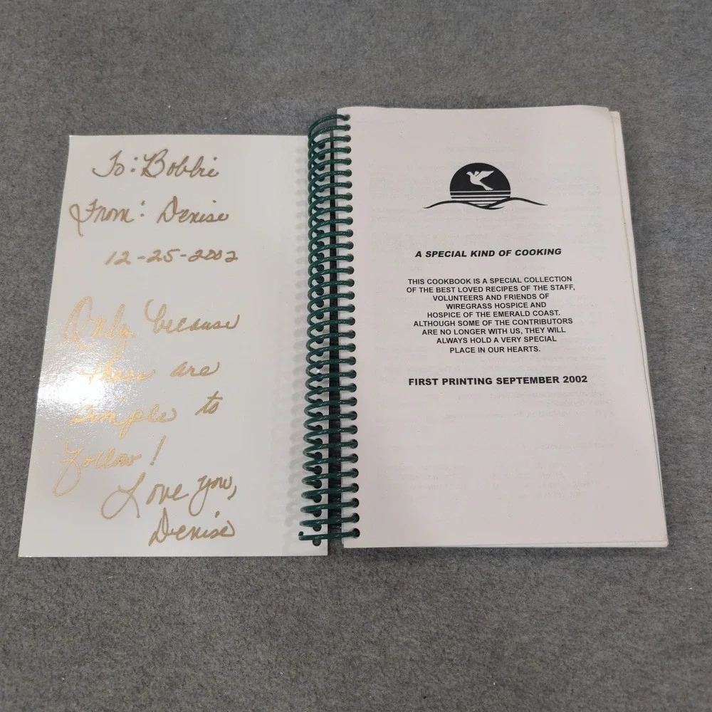 A Special Kind of Cooking Wiregrass Hospice Community‎ Cookbook 2002 First Prtg